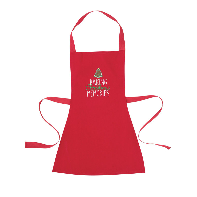 Christmas Solid Cotton Childrens Apron
