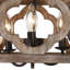 Luther Wood Semi Flush Mount