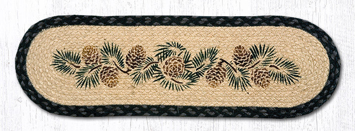  Tapis d'escalier ovale ST-025A Pinecone 27 po x 8,25 po