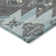 Machine Washable Indoor/Outdoor Xhevrie Teal Rug