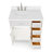 Macnair 36" Single Bathroom Vanity with White Quartz Top-85363980