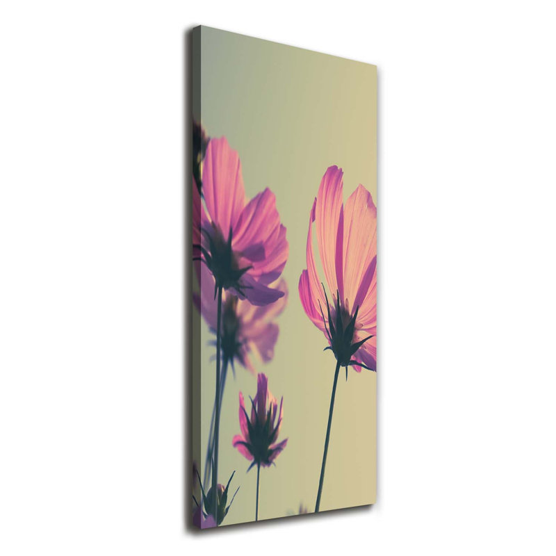 Pink Flowers - Wrapped Canvas Print