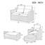Canapé modulaire 4 pièces pour patio