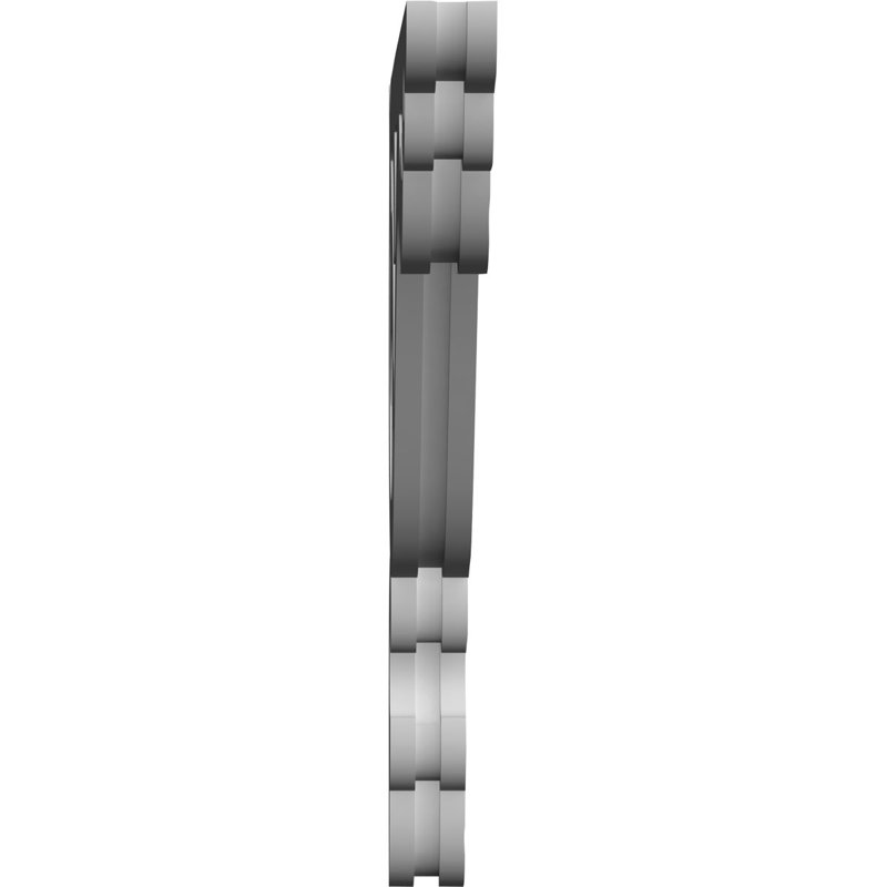 1 corbeau en PVC de qualité architecturale ambré l 7/8 po x P 20 po x H 20 po, H 20 po x l 20 po x P 1,875 po