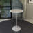 Heatherton Modern Bar Height Dining Table with Resin Top and Steel Pedestal Base Kitchen Table Seats 2-6 Person-1230483997-1208304110
