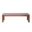 2 bancs rustiques en bois 61,78 po - Banc de finition 2 brins, structure lourde