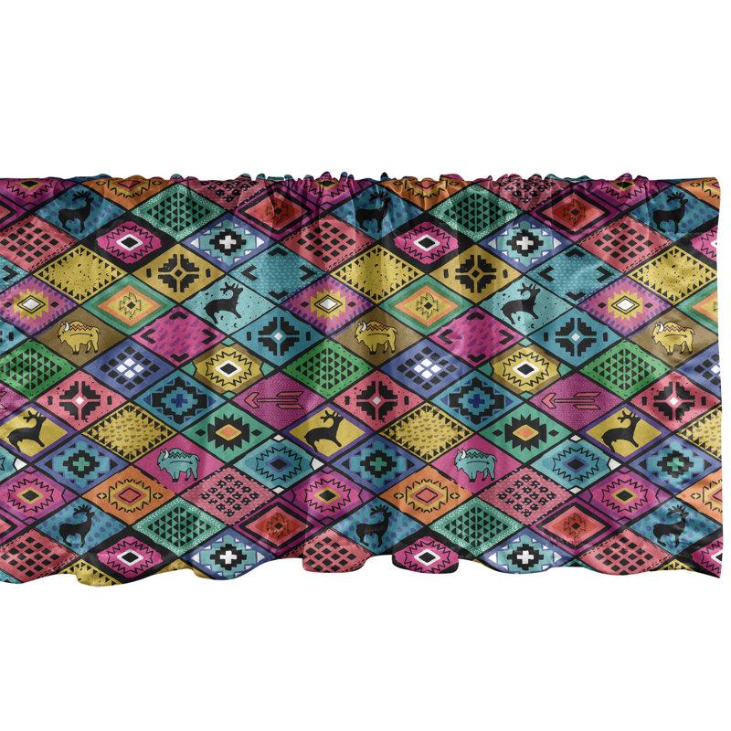 Multicolore cantonnière Ambesonne Southwestern, L 42 po x L 18 po