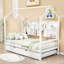 Lit plateforme avec couchette et tablette en bois Berni-663239901-663239900