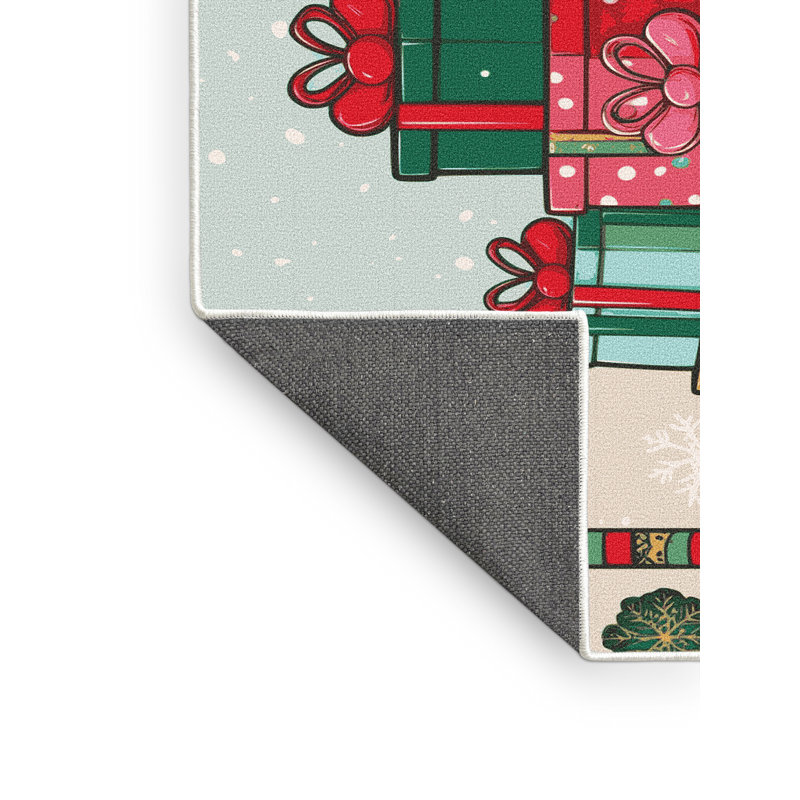 Tapis vacances de Noël The Holiday Aisle®, Rectangulaire 8 pi x 12 pi