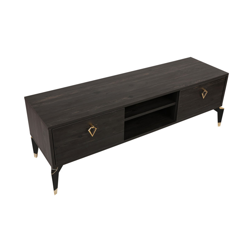 Casimir TV Stand for TVs up to 49", Dark Brown