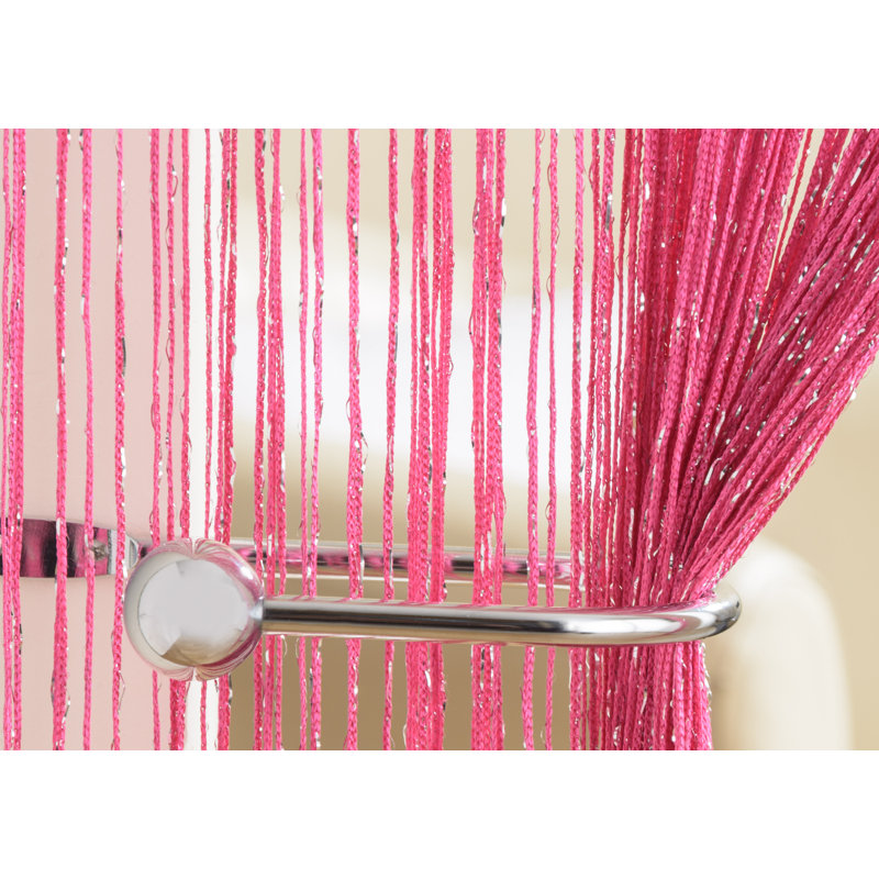 Pam Sheer Curtain Single Panel, Cerise