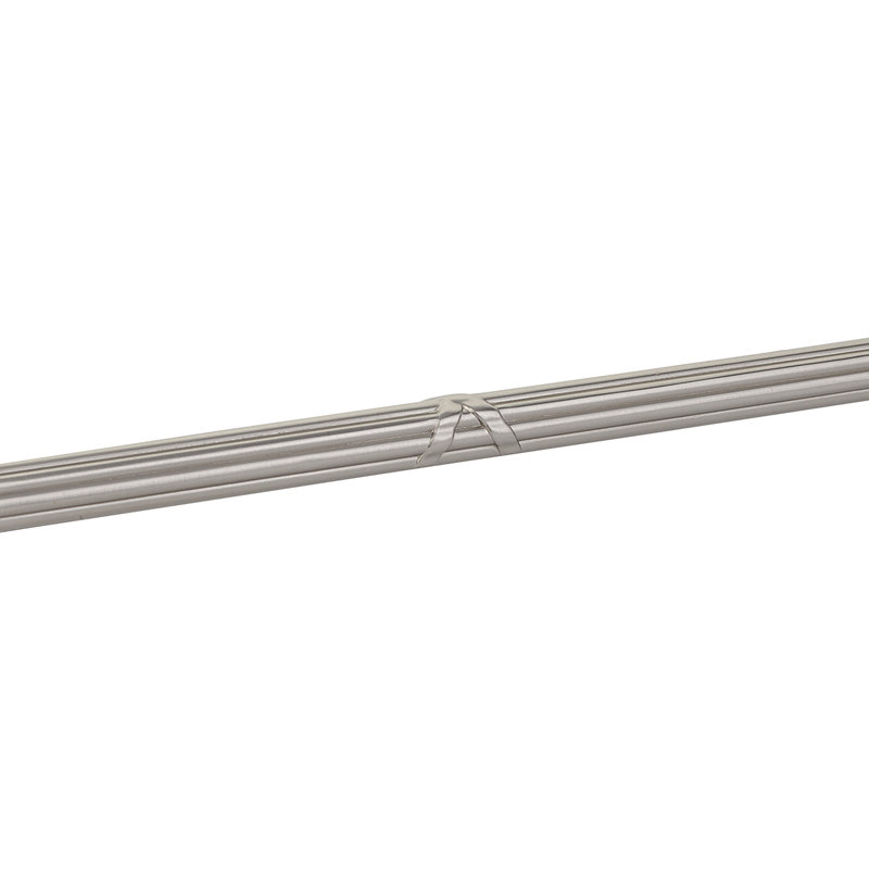 Ribbon and Reed Fixed Estate 4" Center to Center Bar Pull, 4", Satin Nickel