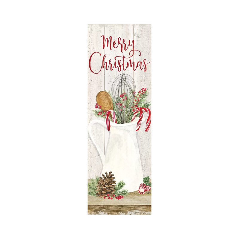 Christmas Kitchen Panel II-Merry Christmas by Tara Reed - Wrapped Canvas Panoramic Gallery-Wrapped Canvas Giclée