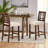 Imala Upholstered Counter Stool with Solid Wood Frame-17954989