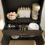 Armoire de rangement 71 po avec station de charge, 2 prises et 1 port USB 1Type-C, garde-manger avec 2 armoires, 1 grand tiroir de rangement et 1 grand comptoir