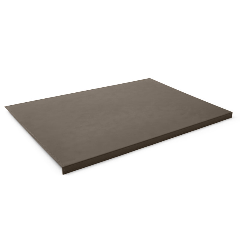 Avyay Leather Desk Pad, Taupe Grey