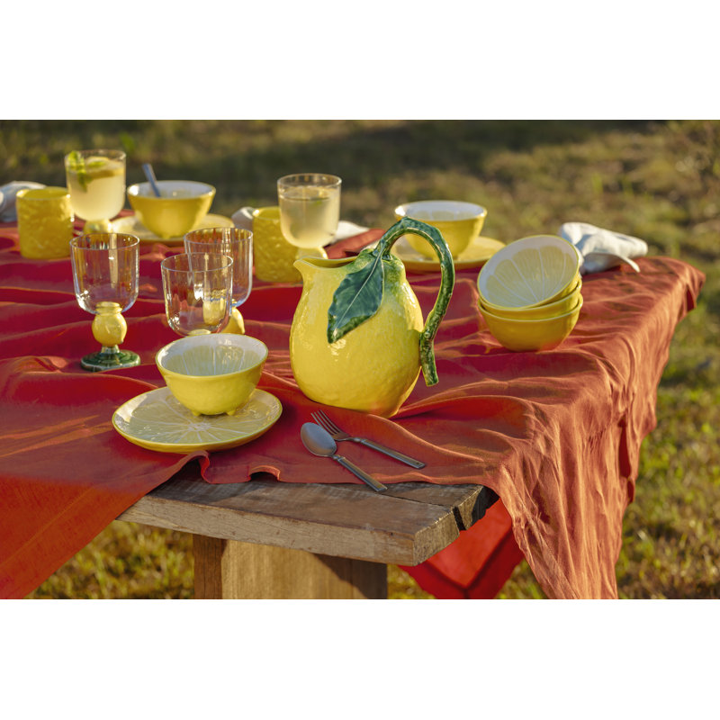 Lemon Earthenware Salad/Dessert Plate