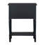 Console H 31 po avec 3 tiroirs et tablette, structure en bois massif-6291404