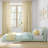 Classic Twin Floor Bed, White-737512223