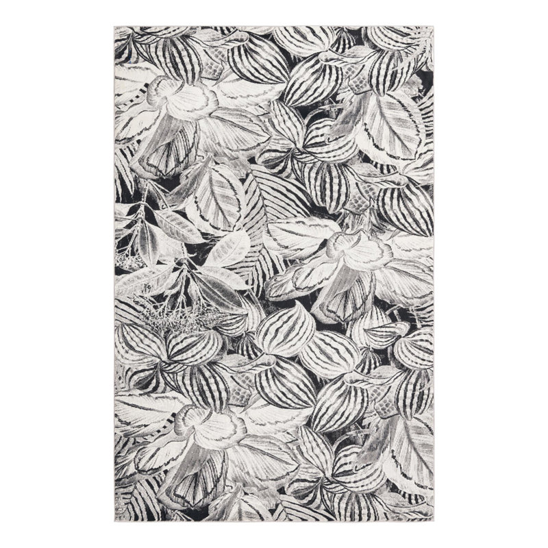 Tapis gris anthracite, Rectangle 5 pi 3 po x 7 pi 10 po