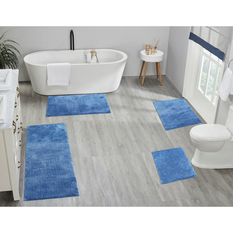 Tapis de bain Ultra Luxe, Bleu, L 32 po x l 20 po