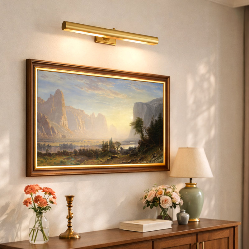 Lampe pour cadre en laiton massif, 24 po de largeur