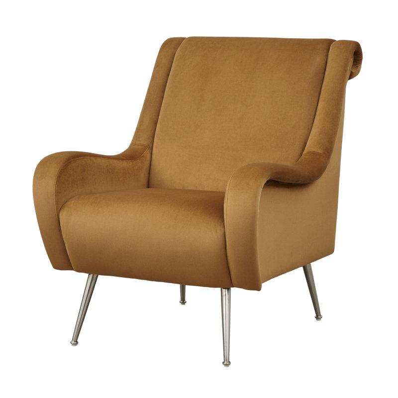 Fauteuil en velours 30,4 po Deloatch