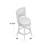 Leda Swivel Upholstered Counter Stool with Solid Wood Frame-366754807