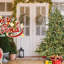 Arbre de Noël 6 pi pleine forme avec 500 lumières UL - branches mixtes PE / PVC, 1763 pointes, base large pour les espaces spacieux, structure à charnières, support en métal stable-1420638970