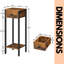Sirine 25cm W Steel Bedside Table-99842778