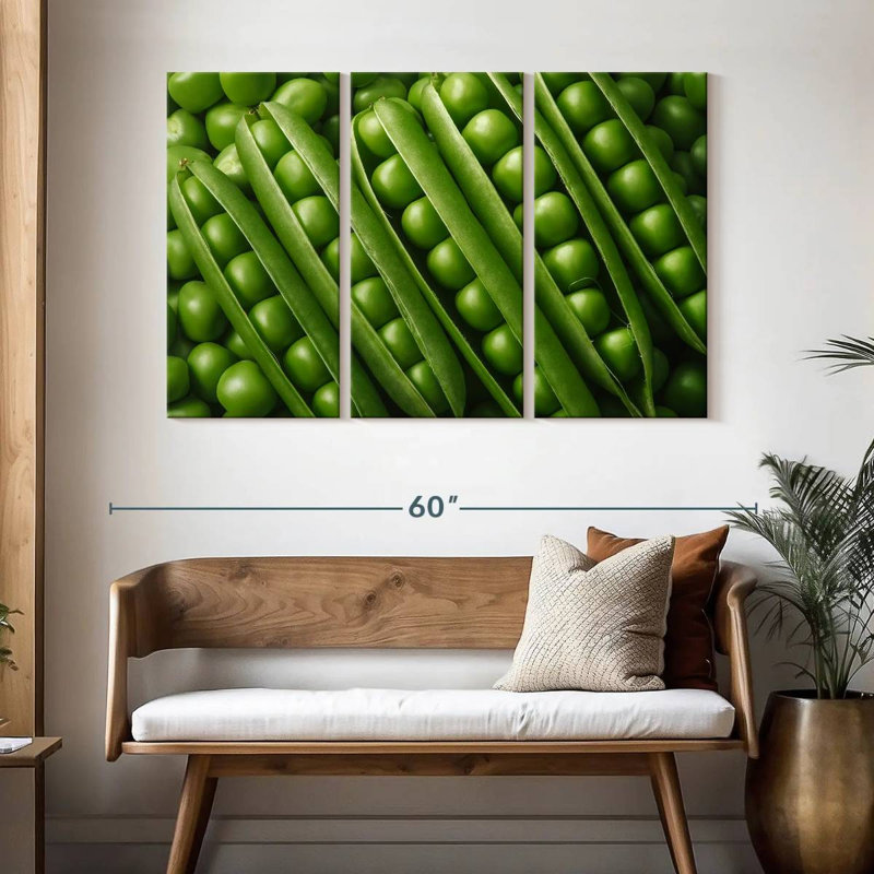 Yarlin Peas, 32" H x 50" W
