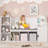 Kids Bookshelf with Reading Nook, Toddler Bookcase Bench with Seat Cushion and 7 Storage Cubbies