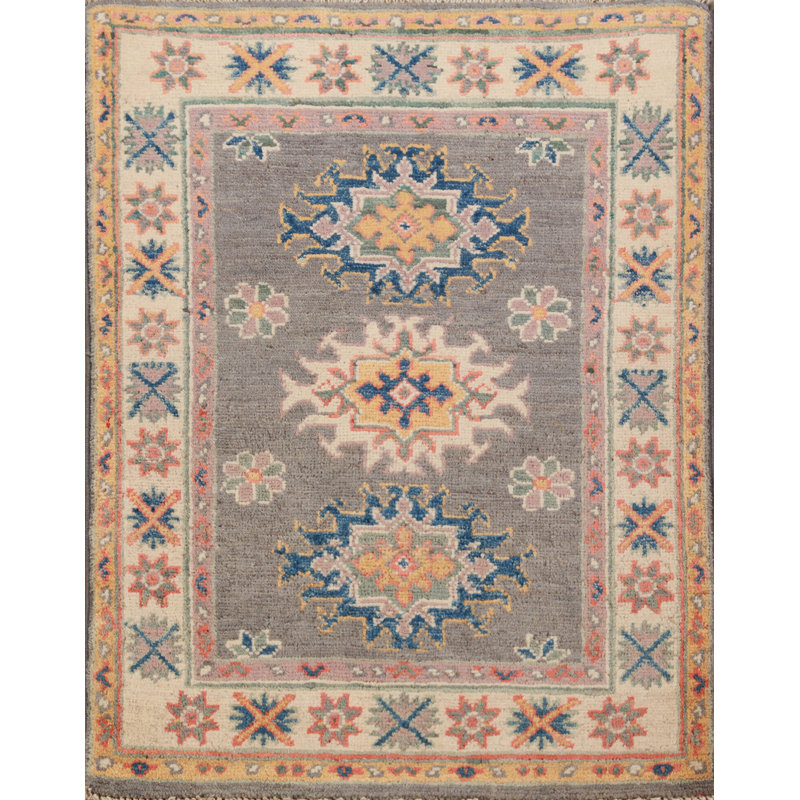 Tapis décoratif géométrique Kazak