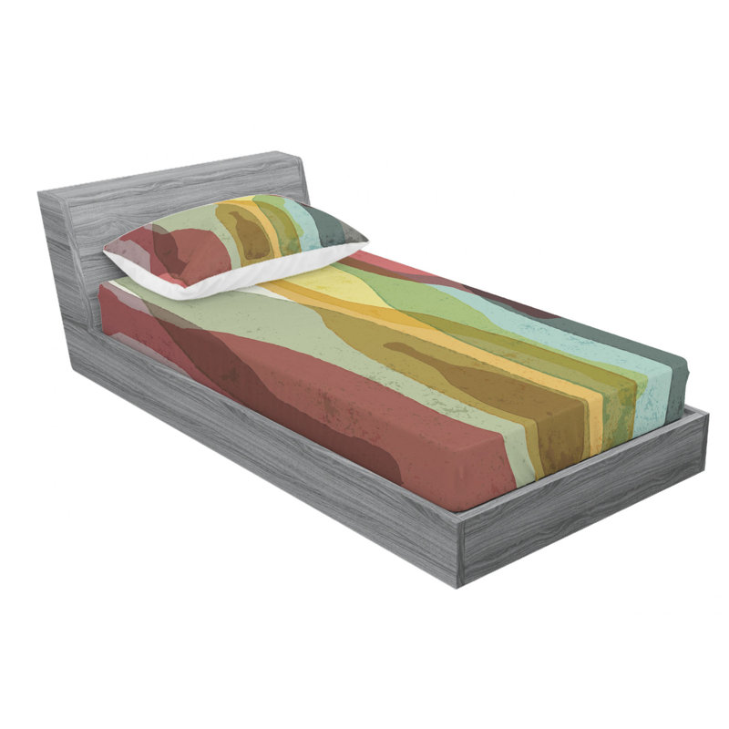 Microfiber Sheet Set, Twin Sheet Set with Fitted Sheet