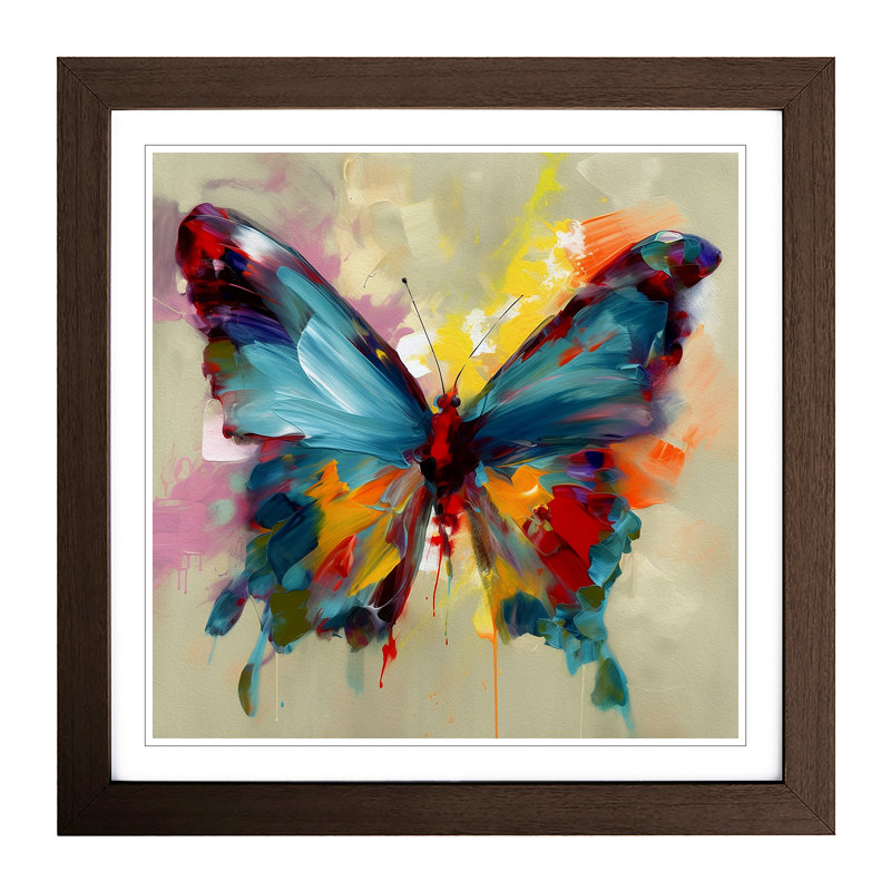 Single Picture Frame Print on Wood, Walnut