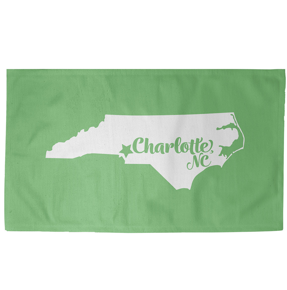 East Urban Home Charlotte North Carolina Green Area Rug Wayfair