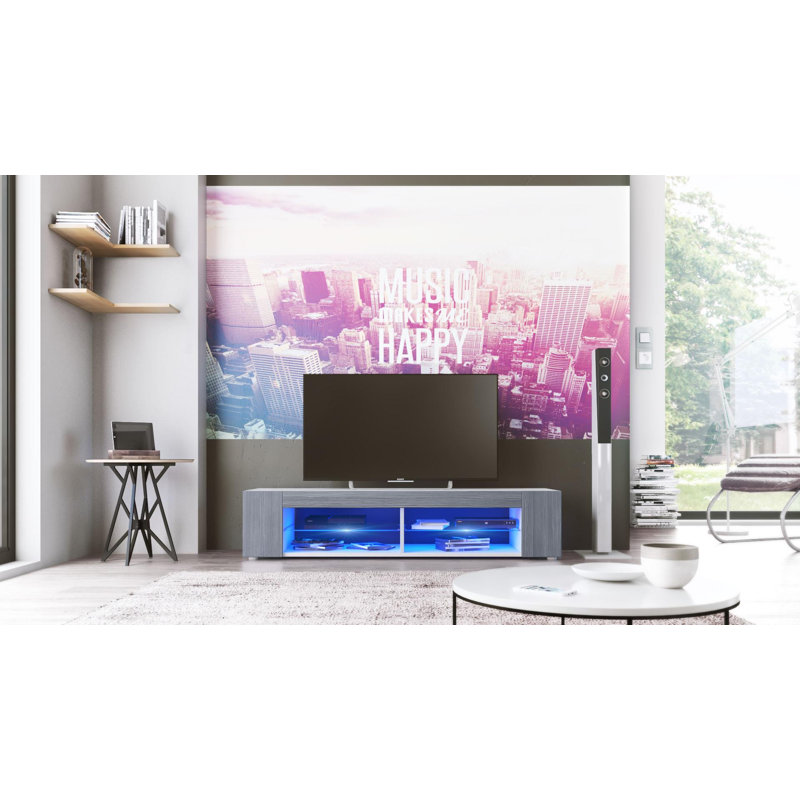 Killion Unfinished TV Stand for TVs up to 60", Avola Anthracite