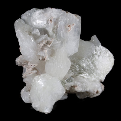 Grappe de cristal mordénite et stilbite autoportante Hemi
