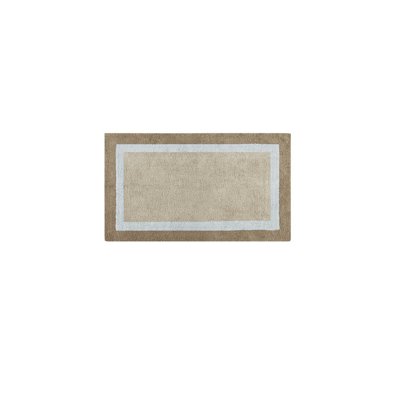 Blue Cotton Tufted Bath Rug 27 In. X 45 In. With Non-Skid Backing | Gift Idea, Single - 27" L x 45" W