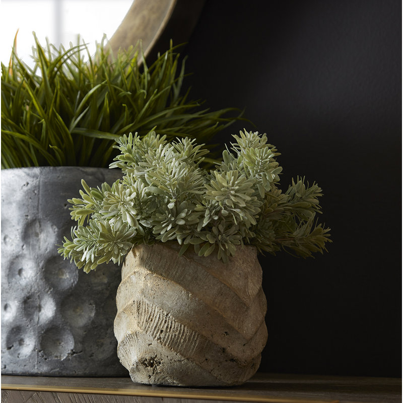 Cache Ceramic Pot Planter, 5.75" H x 6.5" W x 6.5" D