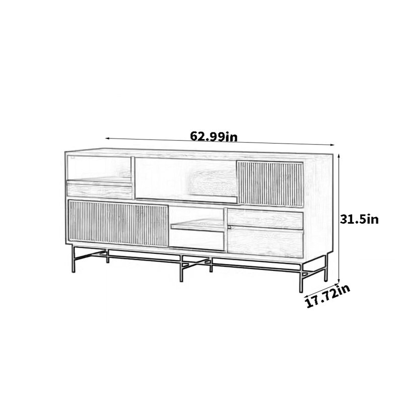 A Hand-Carved Multi-Functional Sideboard