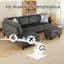 Canapé modulaire en flanelle 3 pièces-521368003-521368005