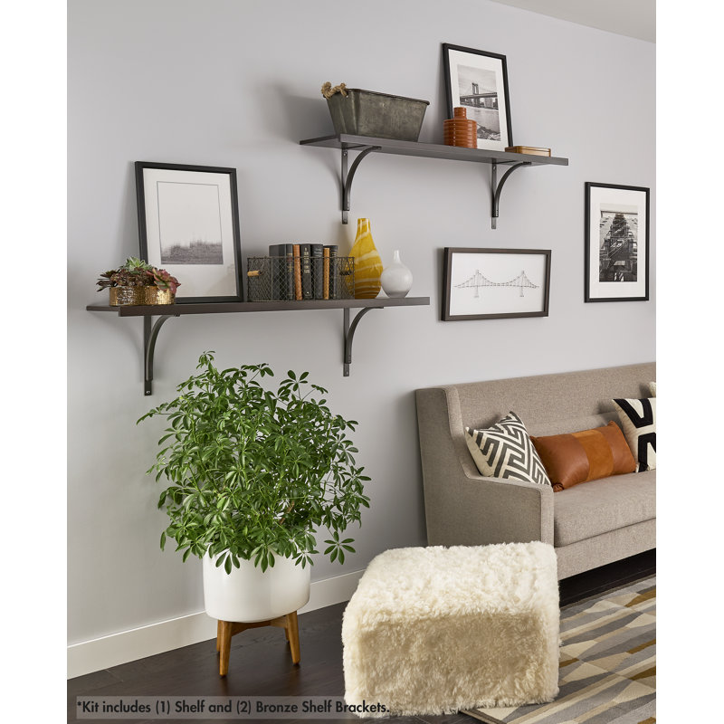 Premium Wood Shelving 48" Solid Shelf Kit, 13.19" H x 48.03" W x 12.01" D