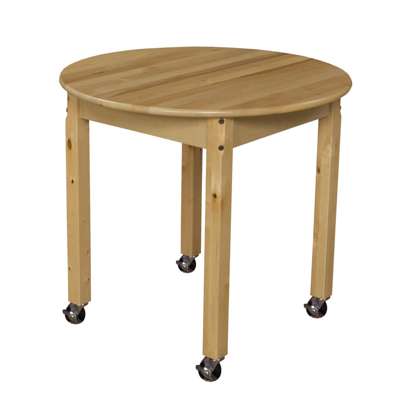 Table d'activité circulaire, Sans roulettes, H 25 po x L 30 po x l 30 po