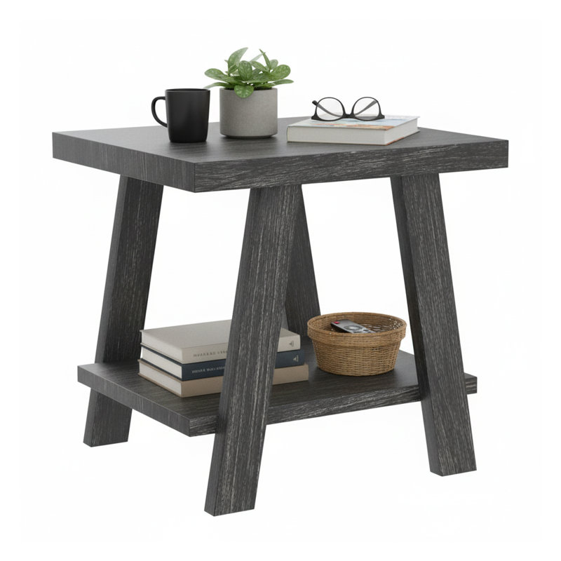 Table de bout Contemporary, Gris anthracite