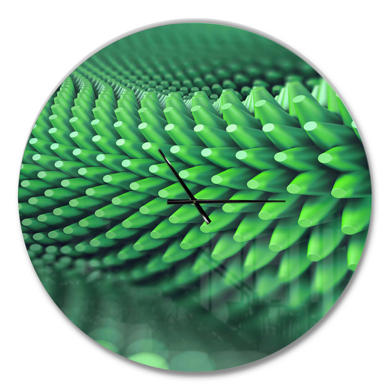 Abstract 3D Spiny - Horloge murale moderne, Grand