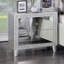 Table de chevet 1pc avec 2 tiroirs Glam Style
