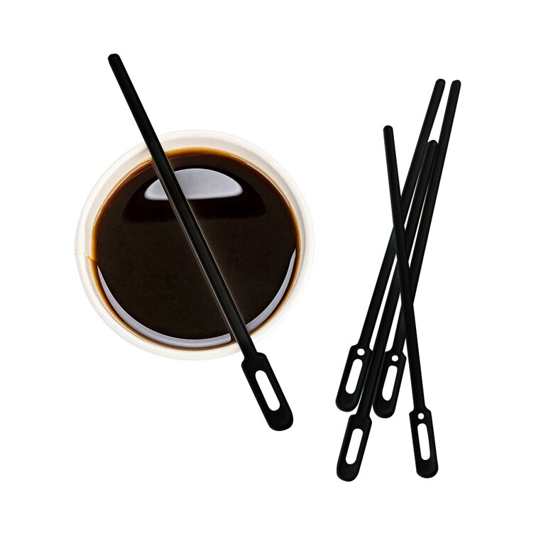 Coffee Stirrers Sticks, Disposable Plastic Drink Stirrer Sticks, 1000  Stirrers, Use It As A Coffee Straws Or A Cocktail Mixers (Black, 5-Inch  (Pack of