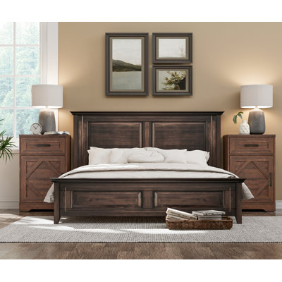 Glenford 31.9 inch Tall Nightstand set of 2 with Cabinet and Drawer by Winston Porter
