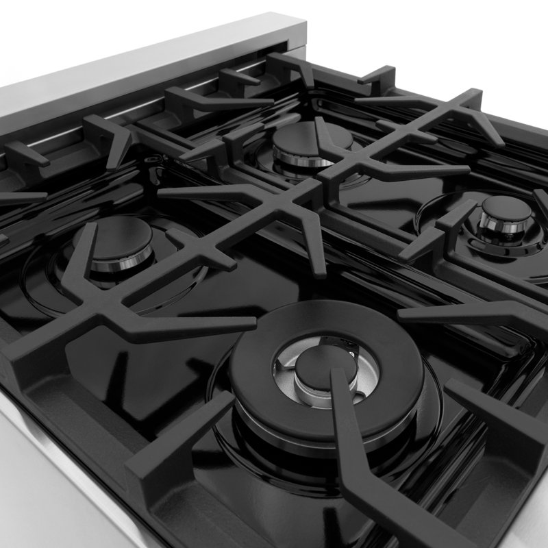 ZLINE 30" Legacy Dual Fuel Range, Blue Matte Stainless Steel